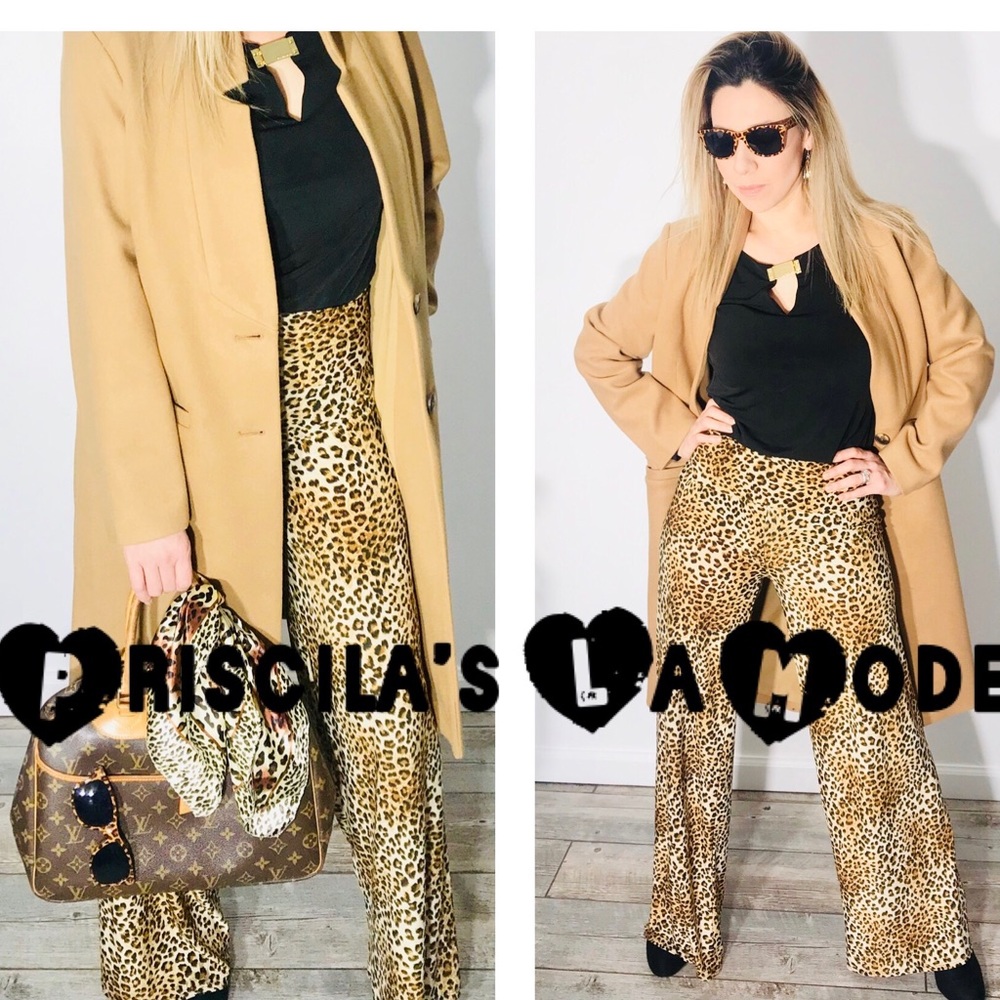 Leopard High Waisted Pants size S